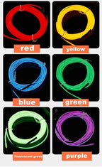1M/2M/3M/4M/5M Flexible Neon Light EL Wire Led Neon Dance Party Atmosphere Decor Lamp RopeTube Waterproof Multicolor Led Strip