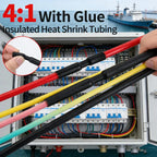 Marine Grade Heat Shrink Tubing Dual Wall Adhesive Lined Wire Shrink Wrap Tube Waterproof Insulation Cable Protector Sleeve