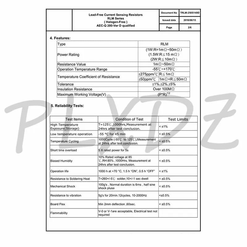10-100pcs 2512 2W 1% R050 alloy resistance 0.05R 0.05ohm R050 50mR High power 2W chip alloy sampling resistor