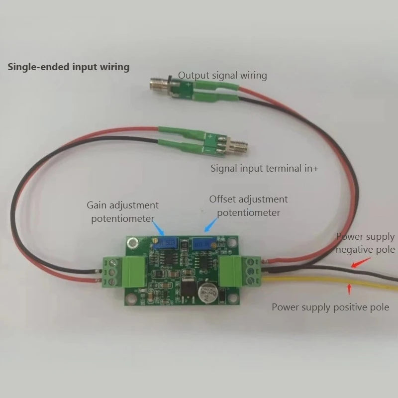 INA128 Amplifier Module, Instrumentation Amplifier, Precision Microvolt/Millivolt Amplifier, High Gain Amplifier KDT0319AMP-003