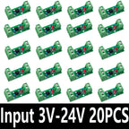 1~20PCS 3V~24V 1 Channel Way Optocoupler Isolation Module PC817 EL817 Photoelectric Isolator Rail Holder PLC Drive Motor Board