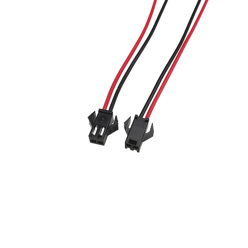 10Pairs JST SM 2 Pin 2.54mm Pitch Male and Female Plugs Wire Connector For LED Strips Lamp, Length 10/15/20CM