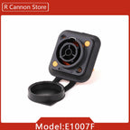 10pcs New 3Pins Waterproof Locking Male Cable Plug Female Chassis NAC3MPX or NAC3MX-W + NAC3FPX + Powercon Connector NAC3FX-W