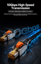BYXGD CAT6A Tool‑Free Shielded RJ45 Connector 10Gbps 500MHz Reusable STP Ethernet Plug No Crimp Tool for 22‑26AWG Network Cable