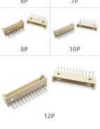 50pcs Micro JST MX1.25 Straight needle/curved needle Connector 2Pin~12Pin Male Pin Header Right Angle 90°/180° 1.25mm Pitch