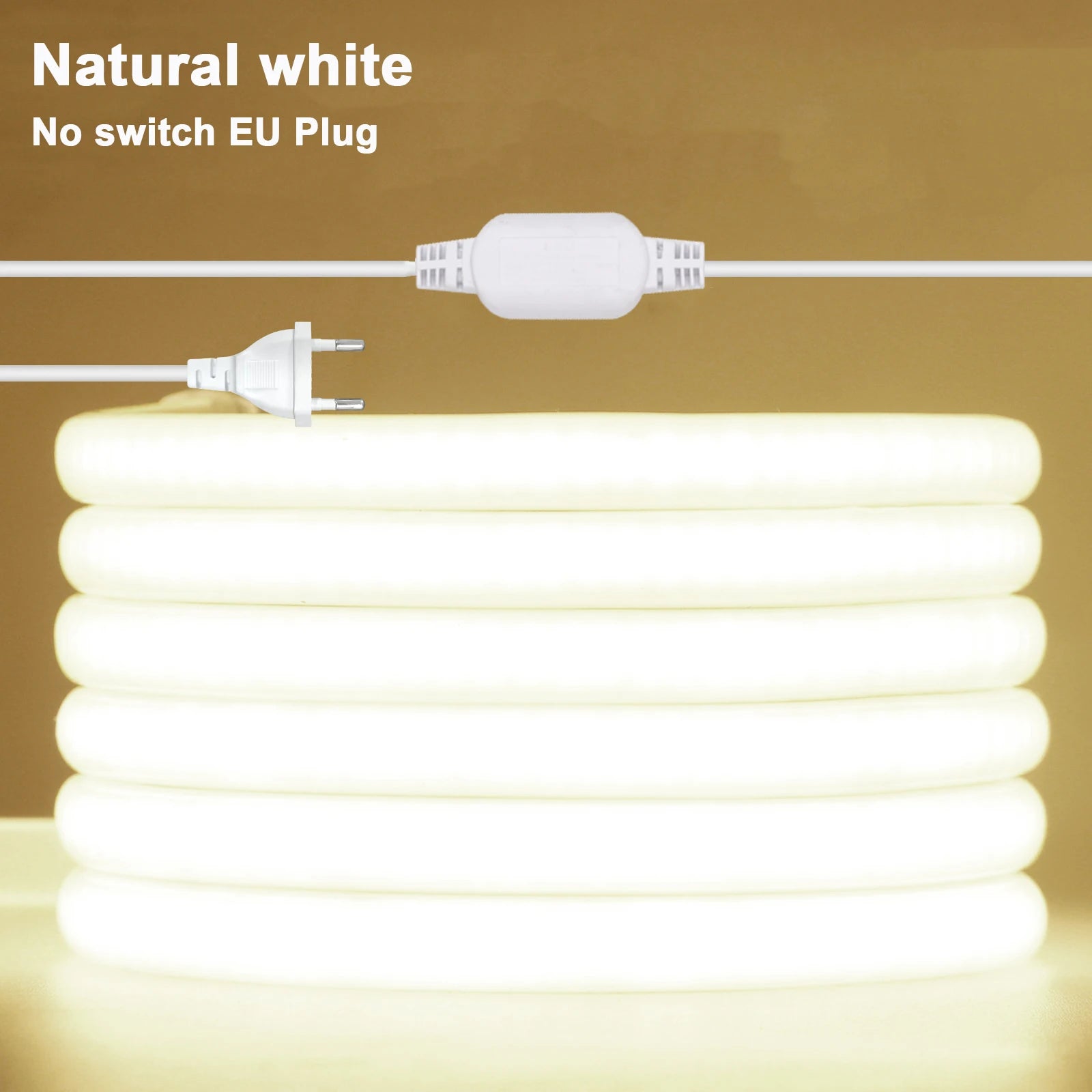 Dimmable Switch 220V COB LED Strip Neon Light Dimmer Power Kit Waterproof 3000K 4000K 6000K 288LED Kitchen Room Decor Flex Lamp