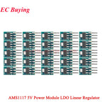 100Pcs/1pc AMS1117 3.3V 5V Power Supply Module AMS1117-3.3 AMS1117-5.0 LDO Linear Voltage Regulator Board 800mA PCB