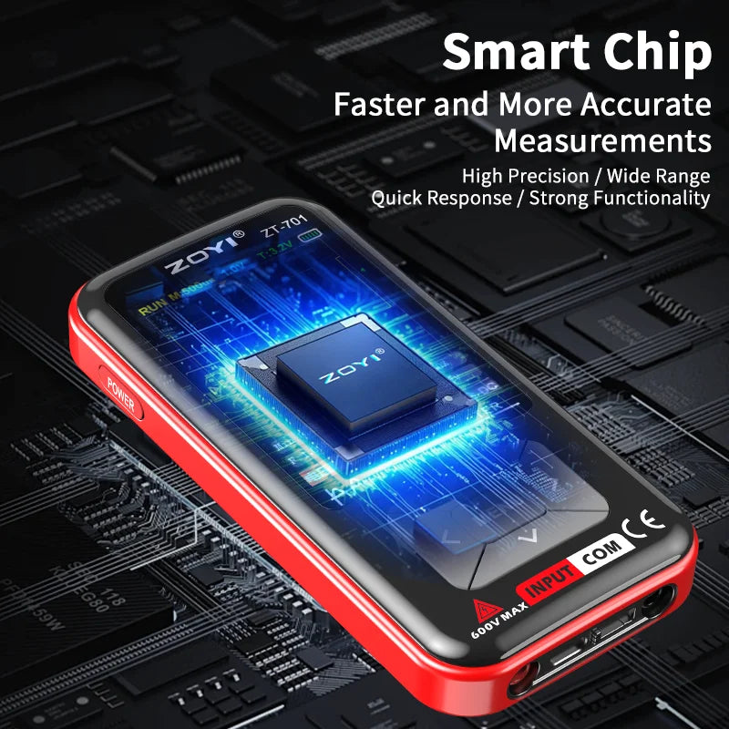 ZT701 Portable 2 in 1 Oscilloscope Multimeter Multifunctional Electrical Test Tool 5MHz 48MSa/s Sampling