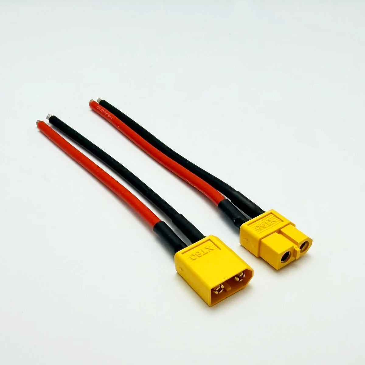XT60 Male Female Bullet Connectors Plug Adapter With 14AWG 100mm Silicon Wire XT-60 Male Female Connector For RC Lipo Battery