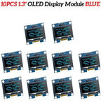 1-10PCS 1.3" OLED Display Module White/Blue Color Drive Chip SH1106 128X64 1.3 inch OLED LCD LED IIC I2C Communicate