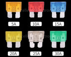 32V ATC Medium Blade Fuse Holder Waterproof for ATC/ATO Inline with 16/14/12AWG Wires - Selectable 5A 10A 15A 20A 40A Fuses