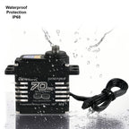 70kg Digital Servos Large Torque Magnetic Induct 8.4v Brushless Motor IP68 Steel Helical Gear For 1/8 1/10 Remote RC Car Robot