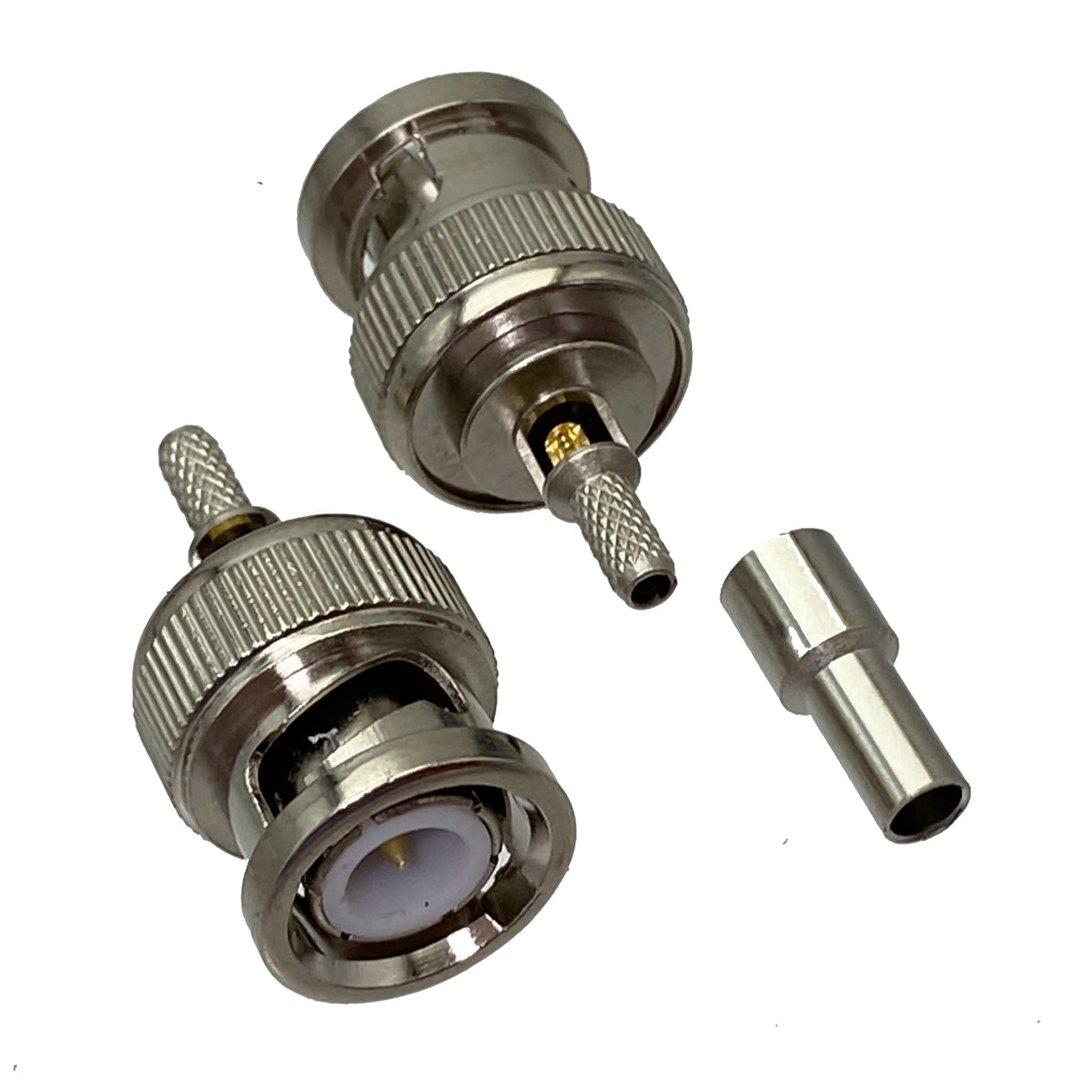 1Pcs BNC male plug window crimp RG174 LMR100 RG316 cable RF Coaxial connector 50ohm Wire Terminals
