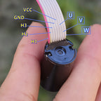 Mini 1623 16mm*23mm Brushless Motor Micro BLDC NdFeB Strong Magnetic High Speed Mute Motor Three Phase Eight Wire with Hall