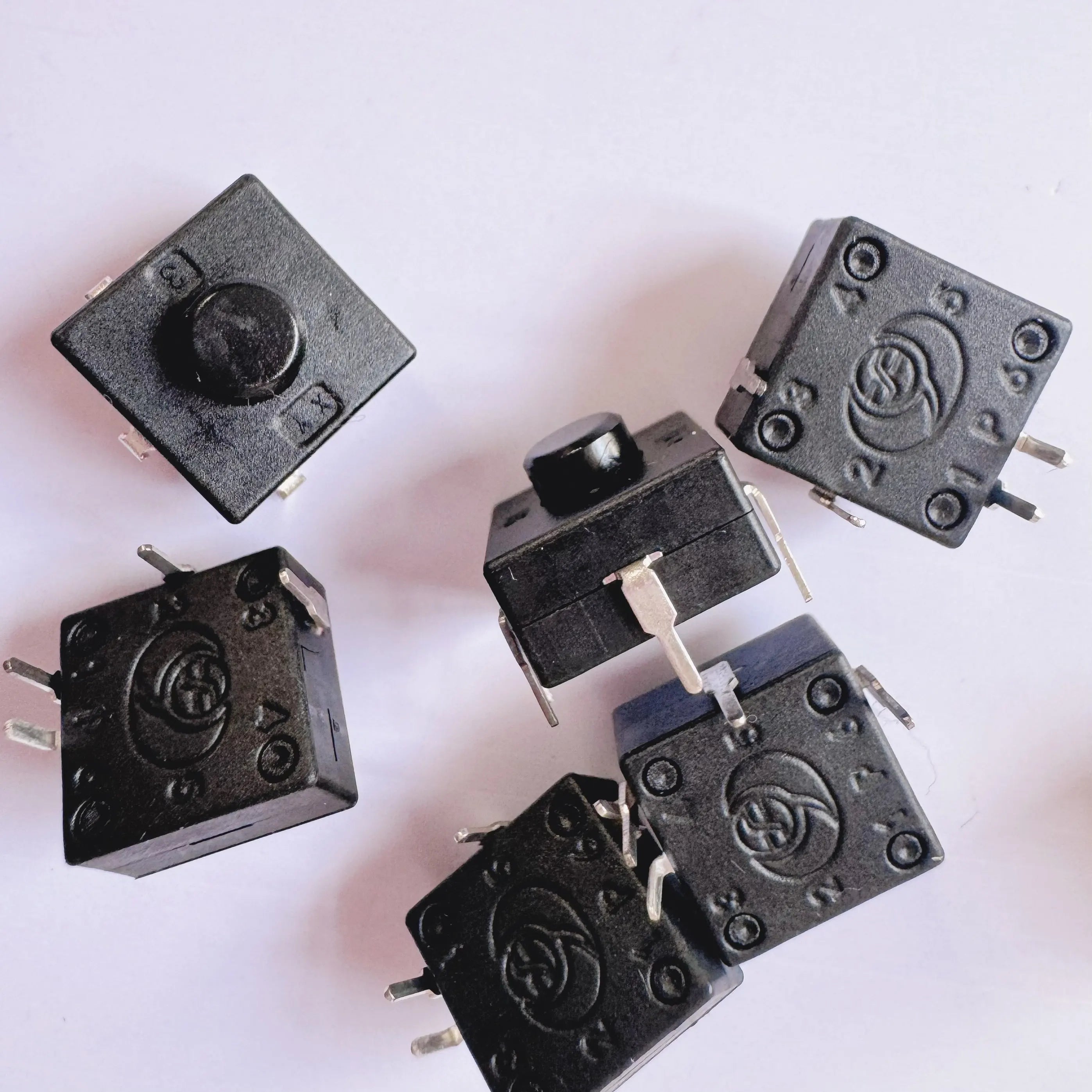 10PCS Power Button Switch 12mmx12mm H=9mm 4PIN DIP ON-ON-ON-OFF For Flashlight Electric Torch