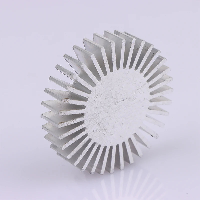 COB Radiator Diameter 50mm 3~7W High Power Led Heatsink Sunflower Solid Radiator Round Alloy Aluminum