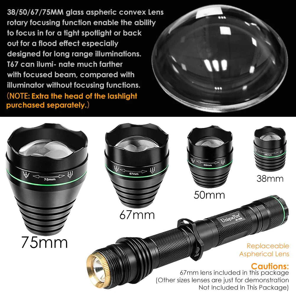 UniqueFire 1508 T38/T50/T67/T75 5W IR850NM 940NM Hunting Flashlight Night Vision Light Infrared illuminator Outdoor Night Hunter