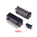 10/100Pcs 3.0mm Wafer Micro-Fit 3.0 Connector PCB Male Header Right Angle 2 4 6 8 10 12 14 16 18 20 22 24 Pin Board Solder 43045