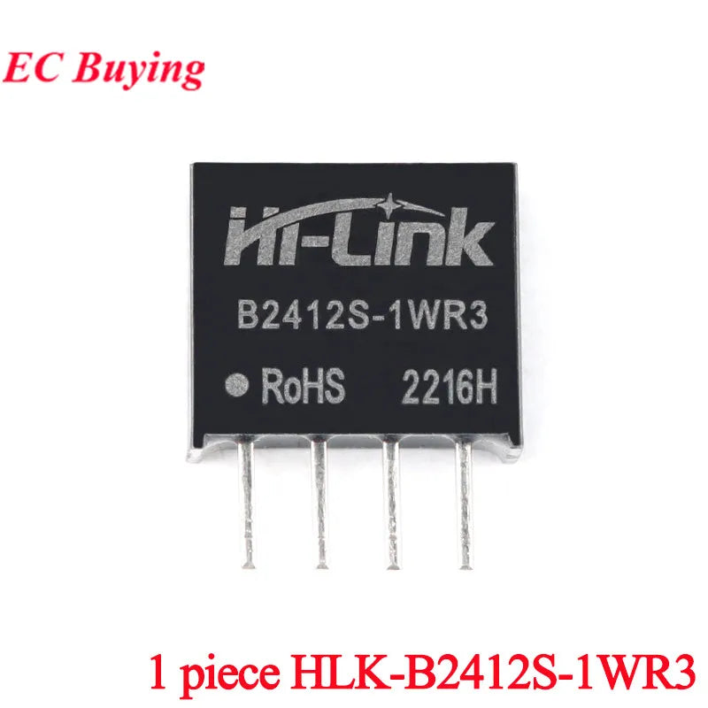 2pcs/1pc DC DC Isolated Power Module 1W Hi-Link B2405S B2412S B2424S 1WR3 24V to 5V 12V 24V Converter Voltage Transformer Module