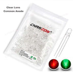 100 Pcs 5mm Led Diode Bicolor Two Color Red Green Blue Commmon Anode Cathode 2V 3V 20mA F5 Light Emitting Lamp Blub For DIY PCB