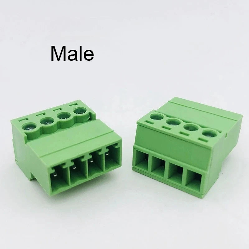 10Pairs Aerial Butt Welding Type 15EDGRK 3.5mm 2/3/4/5/6/7/8/9/10/12pin PCB Screw Plug-in Terminal Block Male+Female Socket