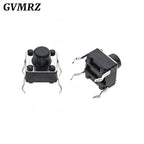 50PCS 6x6 Push Button Switch DIP 6X6X4.3 Light Touch Switch 6*6*4.3/5/6/7/8/9/10/11/12/13MM The Power Switch 4Pin