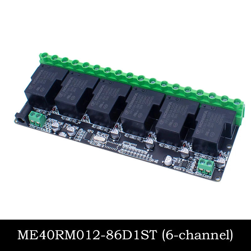 Modbus RTU RS485 TTL Relay Control Module Optional 3/4/6/8 Channel High Power Output Industrial PLC