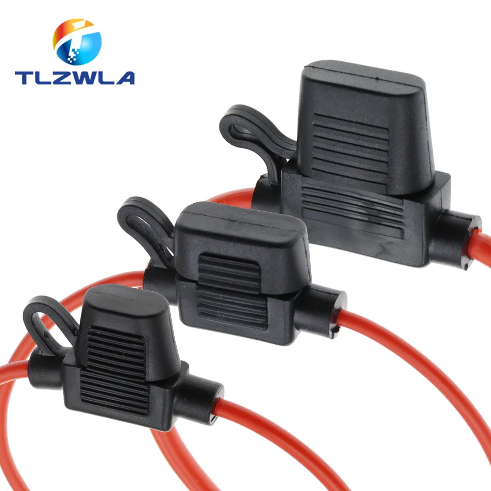 Waterproof 32V Mini Small Medium Auto Fuse Holder 18/1614/12/10AWG And Car Blade Fuse 3A 5A 7.5A 10A 15A 20A Standard/Mini/Micro