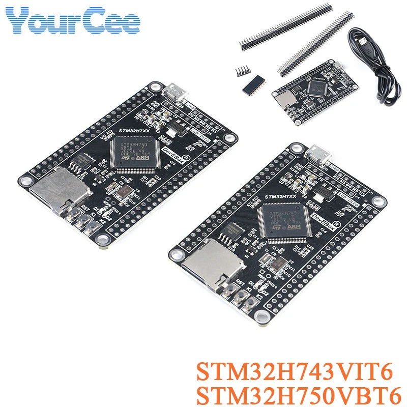 STM32H750VBT6 STM32H743VIT6 STM32 STM32H STM32H7 Core System Development Board Module  M7 TFT SPI Interface 3.3V with USB Cable