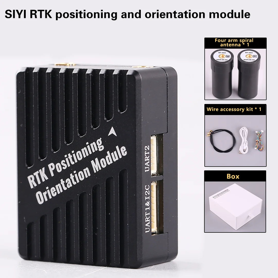 SIYI RTK Positioning and Orientation Module with RM3100 Industrial Magnetic Compass Single-Module Dual-Antenna Orientation
