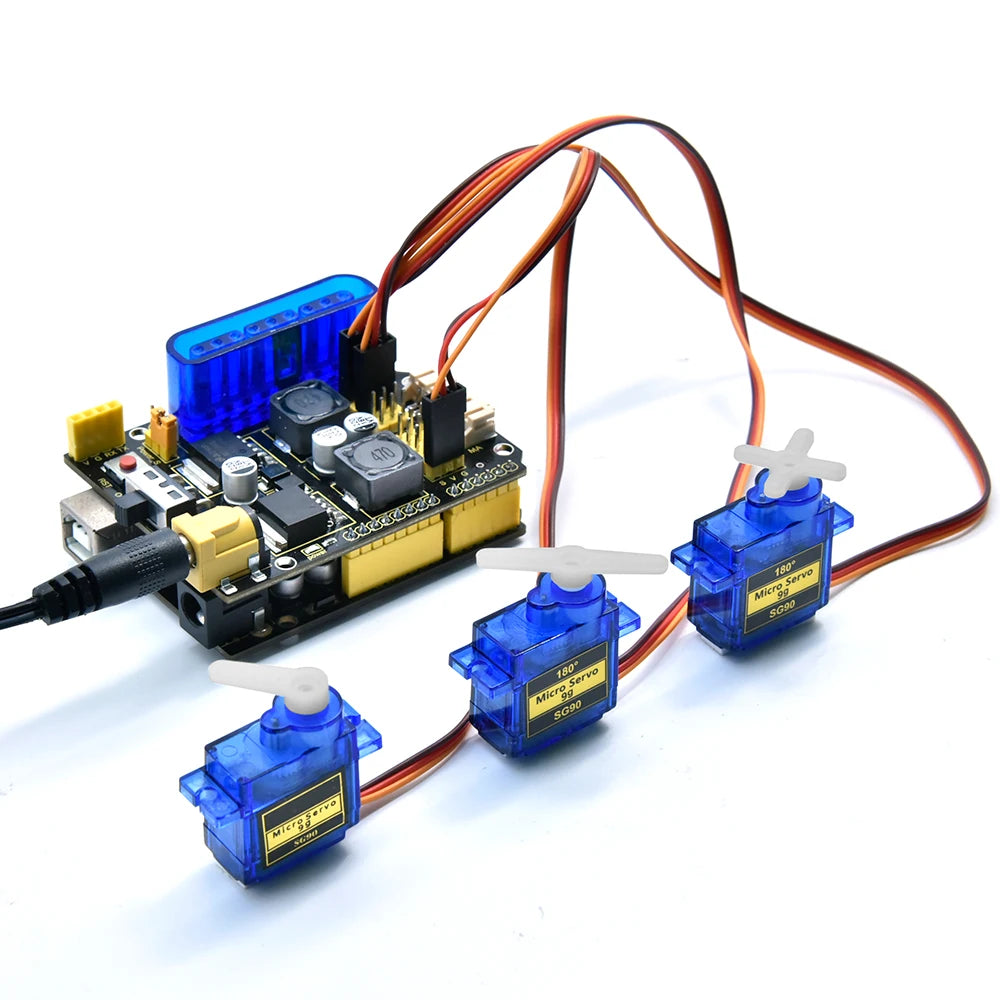 Keyestudio TB6612FNG Motor Servo Driver Expansion Board/Servo Drive Shield With PS2 LM2596S-5.0V DC-DC Depressurization Modules