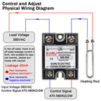 EARU SSR-10VA 25VA 40VA Solid State Relay Voltage Regulator SSR 10A-150A AC 380V Output Potentiometer PID Temperature Controller