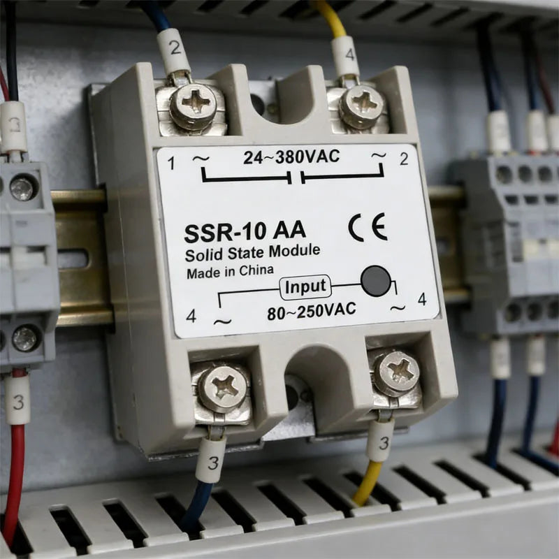 1pcs Solid State Relay Single Phase Non-contact SSR DC To DC AC To AC DC To AC 24-380VAC 10A 25A 40A 50A 60A 80A 100A