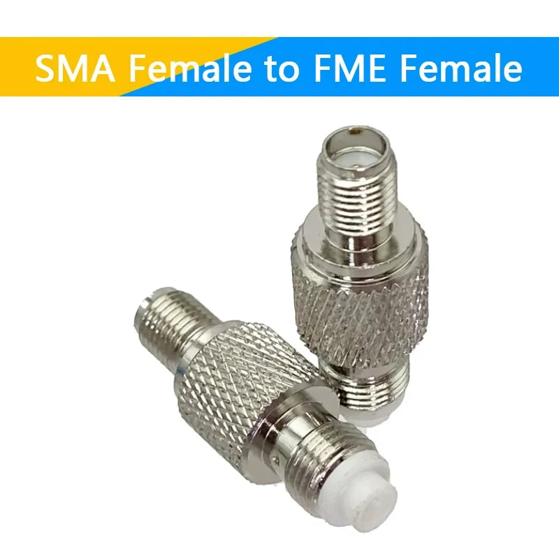 1-10PCS SMA To FME Male Female Straight Connector SMA TNC BNC UHF F FME Male Female To FME Male Female Coaxial RF Adapters Brass