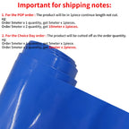 1/3/5M PVC Heat Shrink Tube 18650 Lipo Battery Pack 305mm ~ 580mm Insulated Protection Film Wrap lithium Case Cable Sleeve Blue