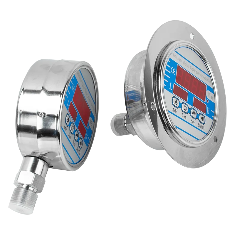 100mm Dial 0-60Mpa Digital Pressure Gauge Electronic Contact Hydraulic Meter 200Bar 400Bar M20*1.5 for Industrial Use