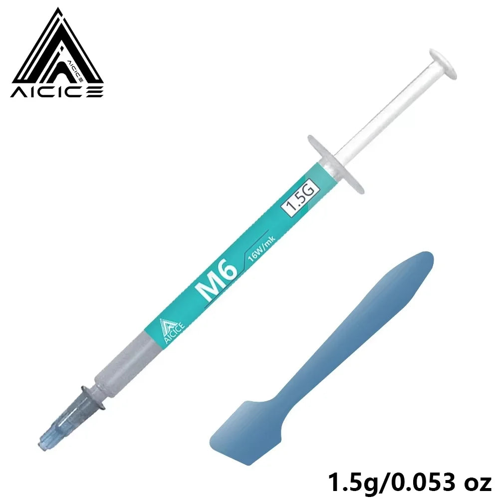 AICICE M4 M6 Performance Thermal Grease 11.8‑16W/mK Non‑Conductive Silicone Paste 1.5/4/8g For CPU GPU Laptop Desktop Heatsink