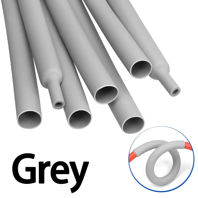 2M 3:1 Heat Shrink Tube With Glue 1.6mm-50mm Multicolor Dual Wall Adhesive Lined Polyolefin Shrinkin ﻿Wrap Cable Protect Sleeve