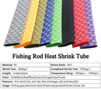 1m/pc﻿ Fish Scale Anti-slip Heat Shrink Tube Dia.15~45mm 2:1 Non-slip Handle Repair Electrical Cable Insulation Fishing Rod Wrap