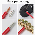 100/200pcs EN tube type plug wire nose cold pressed terminal block copper wire pair connector wiring tube