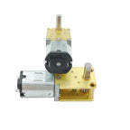 N20 Gear Motor 12V 90 Deg D Shaft Micro Worm Precision Full Metal Gearbox Motor Large Torque DIY Robot Smart Car Electronic Lock