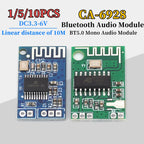 1/5/10PCS Mono Bluetooth 5.0 Audio Module CA-6928 DC3.3-6V for Wireless Music Player Speaker Receiver Modified Amplifier Board