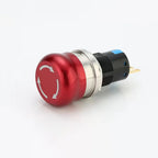 Emergency Stop Buttons E-STOP Power Switch Controller 220v Electrical Outlets NO+NC 16/19/22mm Red Symbol 1NO1NC 2NO2NC Latching