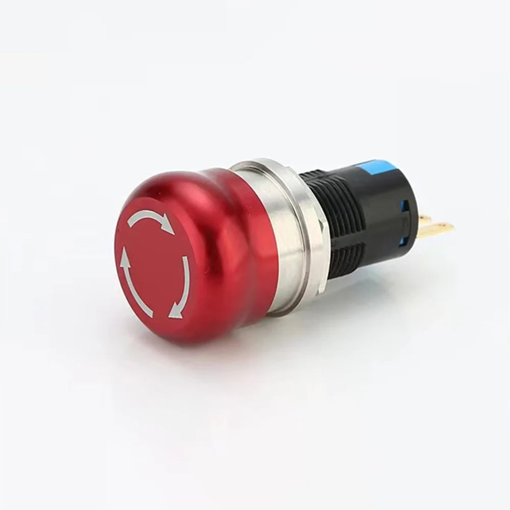 Emergency Stop Buttons E-STOP Power Switch Controller 220v Electrical Outlets NO+NC 16/19/22mm Red Symbol 1NO1NC 2NO2NC Latching