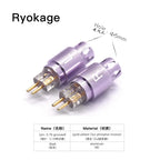 HAKUGEI Ryokage DIY Custom Pin 0.78 Mmcx Qdc Flat 0.78 Ie200 Ie600 Ie900 A2DC N5005