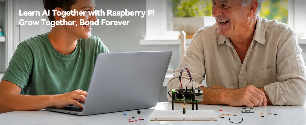 SunFounder AI Fusion Lab Kit for Raspberry Pi 5/4/3B+/Zero 2w, LLMs ChatGPT/Gemini/Grok, YOLO&OpenCV & MediaPipe, Python