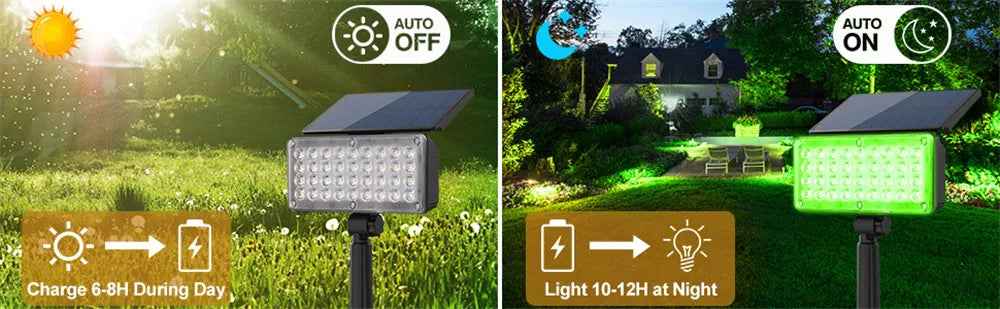 4pcs Solar Spotlight Outdoor Garden Wall Lamp for Tree Street Decor IP65 Waterproof LED Green Landscape Countyard Solar Light