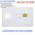 OYEITIMES Programmable Blank SIM LTE USIM Card 4G VoLTE ISIM WCDMA GSM Nano Micro SIM Card 2FF 3FF 4FF for Telecom Operator