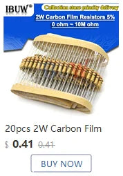 150PCS 300PCS 1/4W 1/2W 1W 2W 3W Resistance 1% Metal Film Resistor Assortment Kit Set 30Kinds Each 5/10PCS 1~750 1K~820K Ohm