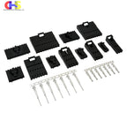 10Set(20PCS) MX2.54 Dupont Connector Housing With Lock Buckle 2.54mm Pitch Single Row 2P/3P/4P/5P/6P/7P/8P/10P/12P Docking Shell